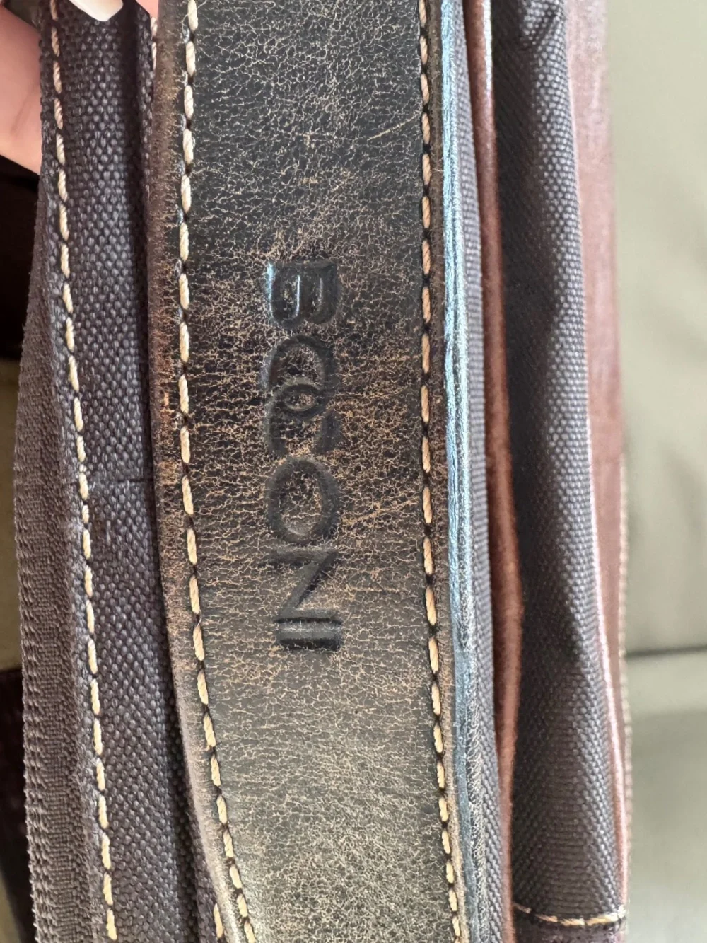 Boconi Leather Computer Bag/Backpack